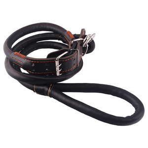 Groothandel Custom Zacht Lederen Huisdier Touw Hondenriem Kraag Veganistisch Leer Kleine Grote Hondenriem Lood En Kraag Voor Veiligheid - Product Image 5