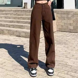 2024年春秋新作女性服ベーシックスタイルカジュアルパンツ卸売ヴィンテージファッションジーンズ