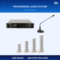Amplificateur de puissance PA pur 1500W HG-GA3A51, sortie 100V/70V, en métal durable pour système de sonorisation multi-zones
