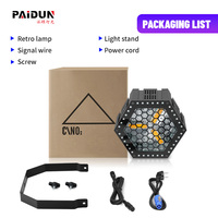 Barra de luz estroboscópica Hexagonal Retro LED de 100W, atmósfera de matriz transparente, luz de escenario móvil con DMX512 para carreras de caballos