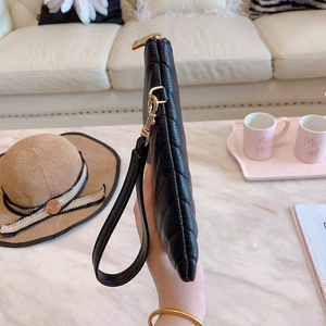 Sacs à main de luxe en cuir véritable, classiques, minimalistes, matelassés en chevron, légers, multi-usages, pour femmes - Product Image 4