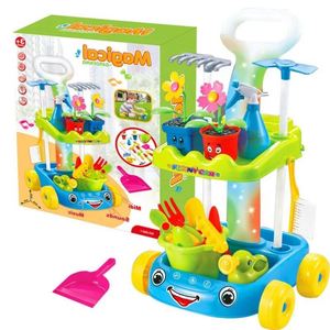 2024 <b>Magical</b> Indoor Outdoor Trolley Pretend Play <b>Set</b> Diy Toy Kids Plastic Cleaning Machine Cart Tools Garden <b>Sets</b> - Product Image 1