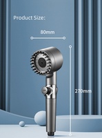 Pommeau de Douche Portable 3 Fonctions à Prix Avantageux, Pression d'Eau Réglable avec Filtre et Fonction Massage