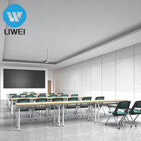 Table de conférence LIWEI en bois massif, moderne, pliable et extensible, écologique et durable, pour bureau, hôtel, domicile ou bureau à domicile