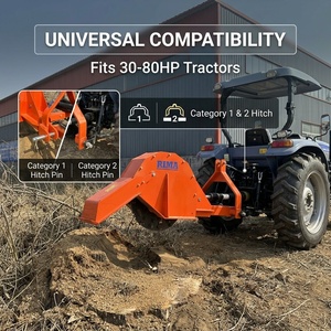 <span class=keywords><strong>Broyeur</strong></span> de souches robuste pour tracteurs de 30 à 80 CV <span class=keywords><strong>avec</strong></span> 54 dents en carbure, roue de coupe de 24 pouces et attache Cat 1 à 2 points - Product Image 3