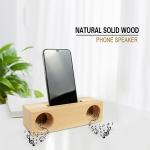 Soporte de <span class=keywords><strong>altavoz</strong></span> para teléfono móvil, amplificador de sonido de bambú para <span class=keywords><strong>Samsung</strong></span>, soportes de madera, soporte de escritorio - Product Image 1