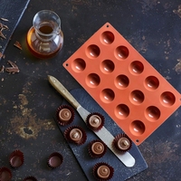 Moule en silicone à 15 cavités semi-sphère pour bombes au chocolat au cacao Truffes Bonbons Gâteau Gelée Mousse Outils de cuisson et de pâtisserie