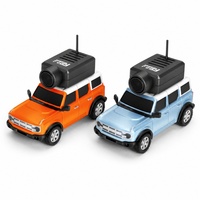 Voiture RC 1:64 avec caméra, télécommande 2.4G pleine bande, mini-véhicule à direction avant/arrière, construction métallique, chargeur inclus pour enfants