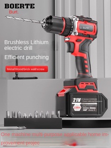 Taladro de Impacto de Litio-Ion sin Escobillas de 21 V - Velocidad Variable, Portabrocas sin Llave, Grado Profesional, Perforación de Metal Disponible - Product Image 2