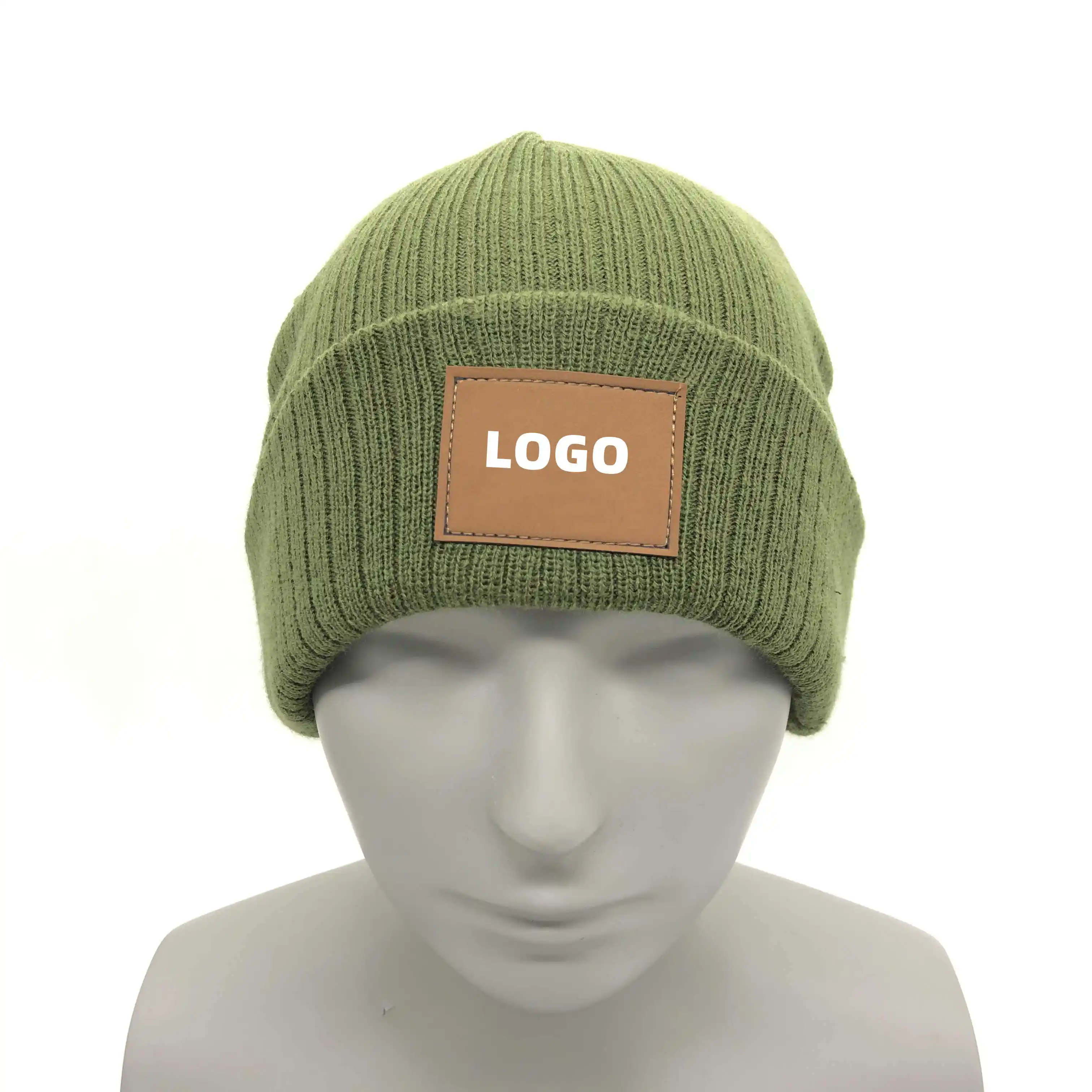 Men Warm Knitted Hats Winter Beanies Caps Custom Logo hot sale Unisex Women Adult Acrylic Beanie Hats Wholesale