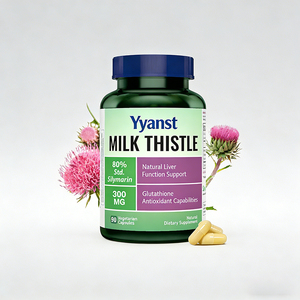 Cápsulas de Cardo Mariano de alta calidad de marca privada para la función hepática y antioxidante, refuerzo inmunológico y apoyo para una piel saludable - Product Image 1