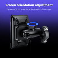 Carplay para Motocicletas, Pantalla de 5 Pulgadas, 600nit, IP67 Impermeable, Magnético, de Liberación Rápida, Compatible con TPMS