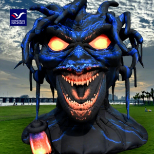 Halloween <span class=keywords><strong>Inflatable</strong></span> Quỷ bóng bên trang trí nội thất với đèn LED và Máy thổi khí cho Quả Cầu Tuyết Chú Hề Lều quái vật trang trí - Product Image 1
