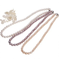Collier de perles d'eau douce Edison à haute brillance, en argent 925, qualité AA, bijoux pour femmes, cadeau