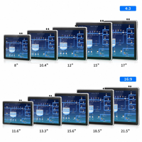 15.6 21.5 23.6 Inch Industrial Android Panel Pc Dengan Komputer Android Layar Sentuh Kapasitif All in One Set Komputer Desktop Pc