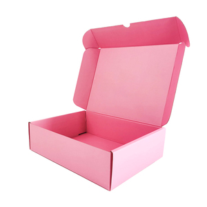 Wholesale Large Pink Cardboard Paper Mailing Apparel Cosmetic Box Custom Logo Printed Corrugated Shipping Packaging Box