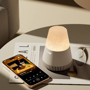 KUANGXIANG Enceinte sans fil 3-en-1 avec diffuseur d'arômes LED et éclairage d'ambiance – Cadeau idéal pour les amateurs de musique - Product Image 1