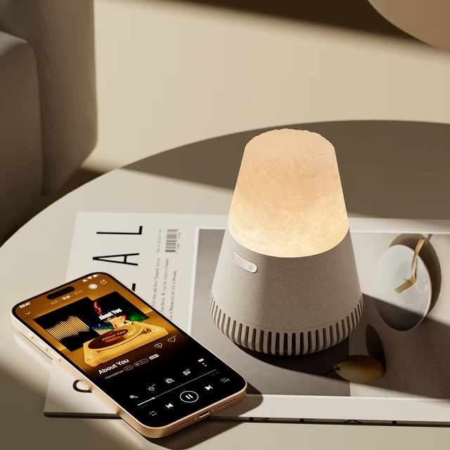 KUANGXIANG 3-in-1 Wireless Speaker LED Aroma Diffuser and Mood Lighting Fragrance-Perfect Gift for Music Lovers