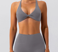 Soutien-gorge de sport pour femme, sensation seconde peau, séchage rapide, dos à bretelles, pour yoga, entraînement, course à pied