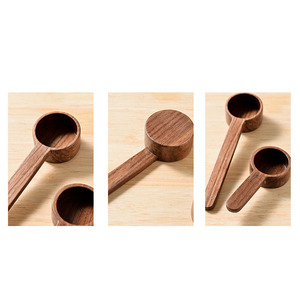 Modern Nature Wood Bamboo Spoon with Engraved Logo Eco-Friendly Measuring Tea/<strong>Coffee</strong> Spatula for <strong>Spices</strong> &amp; Beans - Product Image 2