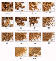 Média de sablage de haute pureté, coquilles de noix, abrasif de sablage 36 #   Poudre de coque de noix en vente