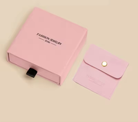 Boîtes à bijoux en carton ondulé de luxe personnalisées, type tiroir |   Emballage cadeau écologique de couleurs assorties pour bijoux de Noël