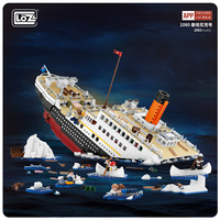 Pour LOZ 1060 modèle éducatif jouet Titanic scène 2882 pièces assemblé blocs de construction