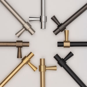 HK0070 QIANSI – 8 finitions disponibles – Poignées de meubles en laiton massif pour armoires de cuisine, boutons de tiroir, poignées de placard – Échantillons disponibles - Product Image 3