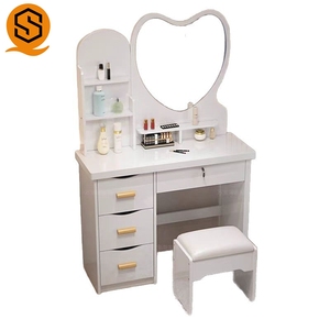 Modern Design <strong>Little</strong> Girl Bedroom Home Dressing <strong>Table</strong> Dressing <strong>Table</strong> with Mirror Dressing Room Desk - Product Image 4