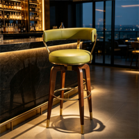 Sièges de restaurant commerciaux personnalisés sélectionnés avec des chaises rembourrées et des tables en bois pour les projets modernes d'hôtels, cafés et restaurants