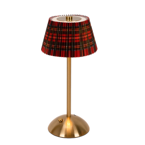 Lampada da Tavolo in Metallo Senza Fili alla Moda, Ricaricabile, con Controllo Touch, Dimmerabile, con Paralume Ovale Plissettato e Corpo in Ferro per Casa o Bar - Product Image 5