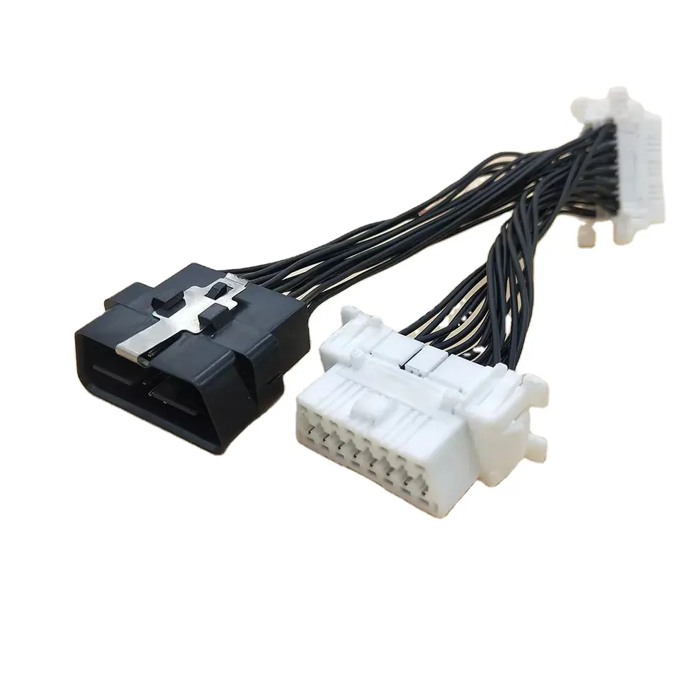 16 Pin Obdii OBD2 Splitter Connector Male Naar Dual Vrouw Y Obd 2 16pin Detectie Kabel