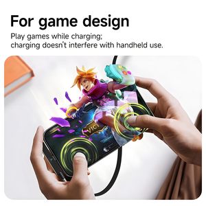 Cavo Dati USB <span class=keywords><strong>C</strong></span> a Tipo <span class=keywords><strong>C</strong></span> 2-in-1 da 240W con Ricarica Rapida e Supporto Pieghevole per <span class=keywords><strong>iPhone</strong></span> 17 e OnePlus, Cavi Staccabili, Adattatore Tipo <span class=keywords><strong>C</strong></span> - Product Image 4