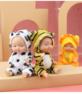 Großhandel Individuelles 12-teiliges Reborn-Puppenset Spielzeug Simulations-Prinzessinnenpuppe <span class=keywords><strong>Mini</strong></span> Niedliches Schlafendes Baby Geschenk für Kinder Puppe in Handflächengröße Lieblich - Product Image 5