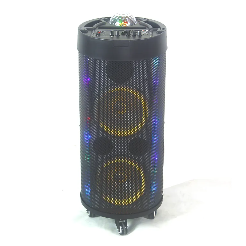 Altavoces de fiesta duales de 8 pulgadas Audio HIFI de muestra gratis con EQ y Echo Effect Factory altavoces de karaoke al por mayor