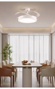 Lampu Kipas Plafon <span class=keywords><strong>LED</strong></span> Motor DC Modern Klasik 42-Inci dengan Remote Control, Dapat Diredupkan, 220V, Lampu Gantung Ruang Tamu - Product Image 4