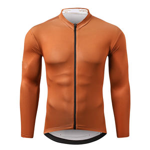Jersey de Ciclismo Profesional con Logotipo Personalizado por Sublimación, Fabricante de Ropa Deportiva, Absorbe la Humedad y Resistente al Viento - Product Image 1