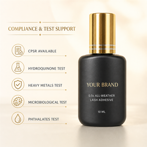 Colle à cils à faible humidité 10ml noire séchage rapide en demi-seconde pour application professionnelle de volume - Product Image 2