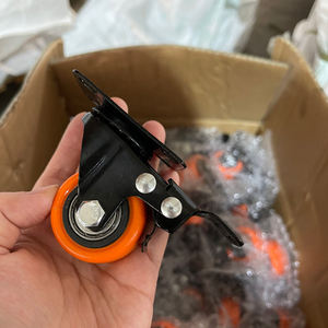 2025 Kleines Gummi-Universal rad 1,5 Zoll 2 Zoll 2,5 Zoll verschleiß feste Rolle für Flight case/Trolley - Product Image 6