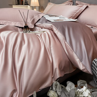 Ensemble de literie en coton longue fibres de qualité supérieure, 200 fils, couleur unie, vente en gros