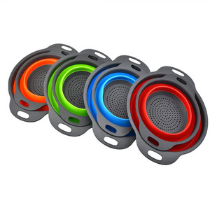 <span class=keywords><strong>Passoire</strong></span> de cuisine pliable <span class=keywords><strong>en</strong></span> <span class=keywords><strong>silicone</strong></span> personnalisée, gain de place, <span class=keywords><strong>passoire</strong></span> pliable - Product Image 2