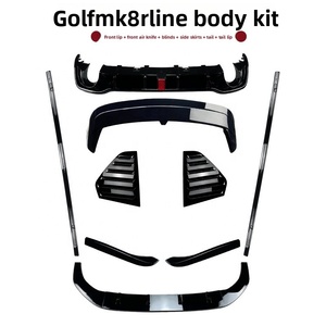 Kit carrosserie pour <span class=keywords><strong>Golf</strong></span> 8 2020+ comprenant lèvre avant, jupes latérales, <span class=keywords><strong>aileron</strong></span> arrière et lèvre arrière - Product Image 1