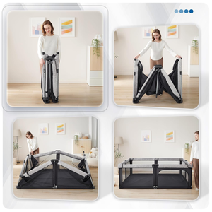 <span class=keywords><strong>Parc</strong></span> pour bébé <span class=keywords><strong>pliable</strong></span>, économique, de voyage, sécurisé, grand <span class=keywords><strong>parc</strong></span> en tissu pour enfants - Product Image 2