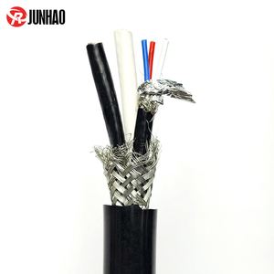 Câble de gaine en silicone blindé à 8 noyaux 22AWG FEP-Fil résistant aux hautes températures à <span class=keywords><strong>code</strong></span> <span class=keywords><strong>couleur</strong></span> rouge/bleu/blanc pour l'automatisation industrielle - Product Image 2