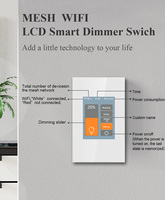 Interrupteur intelligent à intensité variable LCD WIFI Lanbon 2026 compatible avec Apple Homekit et l'application TUYA, prend en charge Alexa et Google Voice Control