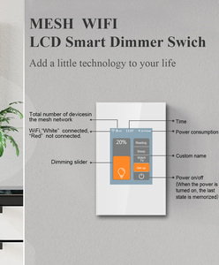 Interruptor Inteligente con Atenuador WIFI LCD Lanbon 2026, Compatible con <span class=keywords><strong>Apple</strong></span> Homekit y la Aplicación TUYA, Admite Control por Voz <span class=keywords><strong>de</strong></span> <span class=keywords><strong>Alexa</strong></span> y Google - Product Image 4