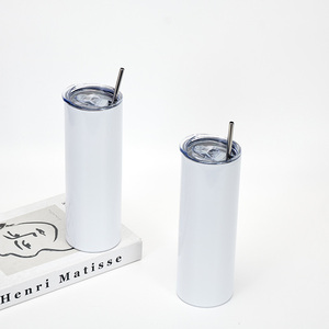 Vaso Térmico Delgado de Acero Inoxidable con Logotipo Personalizado, 12oz 15oz 20oz 30oz, Doble Pared, Aislamiento al Vacío, Taza de Café de Viaje con Pajita - Product Image 6