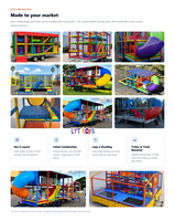 Aire de jeux mobile compacte sur roues avec piscine à balles, trampoline et jeux gonflables pour la location événementielle, les fêtes, les carnavals, les festivals et les foires de jeux pour enfants