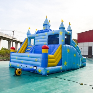 <b>Inflatable</b> House Mini Blue Bounce House <b>Inflatable</b> Bounce House Commercial <b>Inflatable</b> Jumping Castle for Kids - Product Image 1