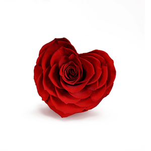 Têtes de roses éternelles en forme de cœur faites à la main, 6,5x6,5 cm, multicolores pour la Saint-Valentin - Product Image 1